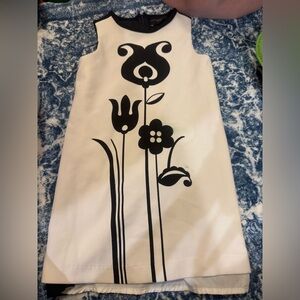 Victoria Beckham Target Black and White Floral Kids Dress